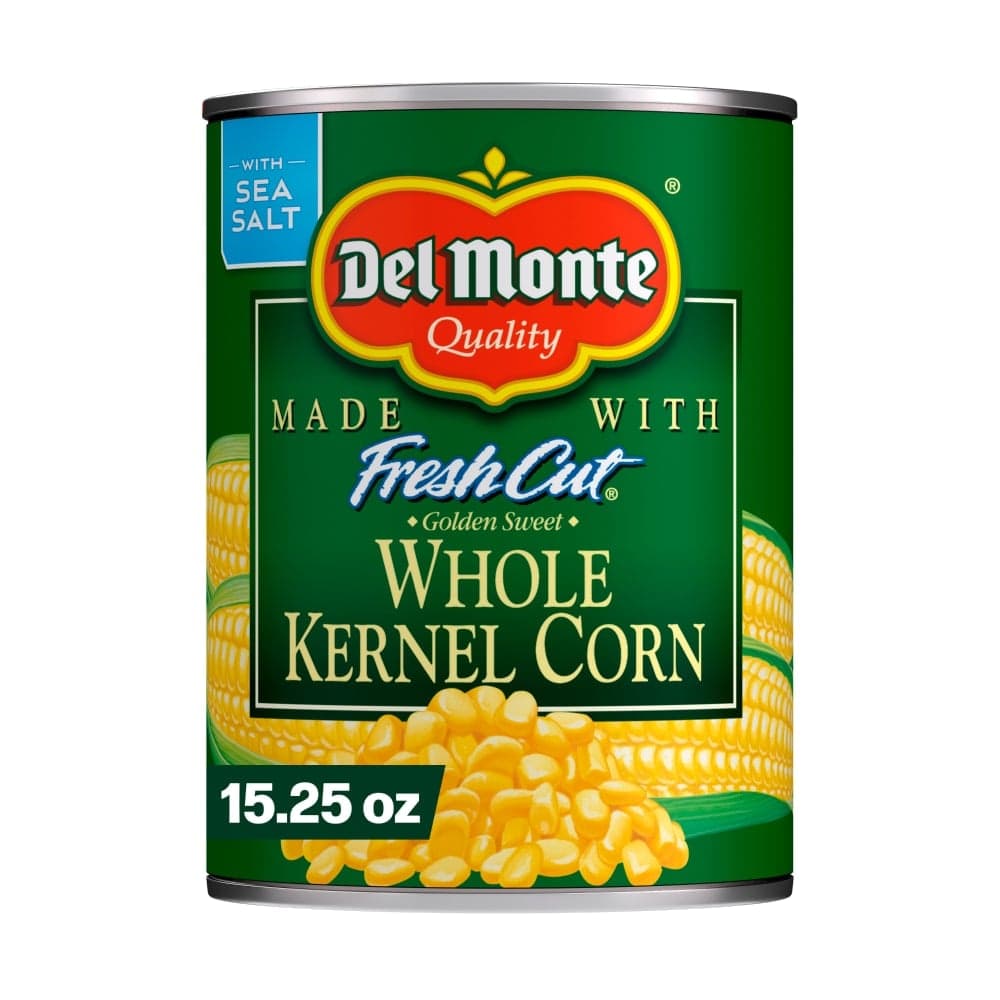 Del Monte Whole Kernel Corn, 15.25 oz four-pack